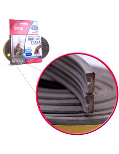 Banda etansare usi si ferestre, maro, profil E 2x3 m, Beorol 2