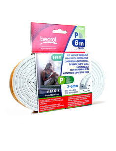 Banda etansare usi si ferestre, alb, profil P 2x3 m, Beorol