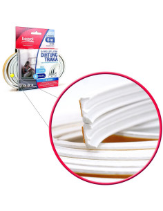 Banda etansare usi si ferestre, alb, profil E 2x3 m, Beorol 2