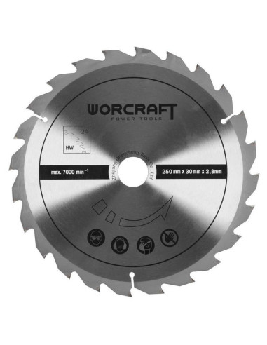 Fierastrau circular cu masa, 2000 W, 250x30 mm, Worcraft