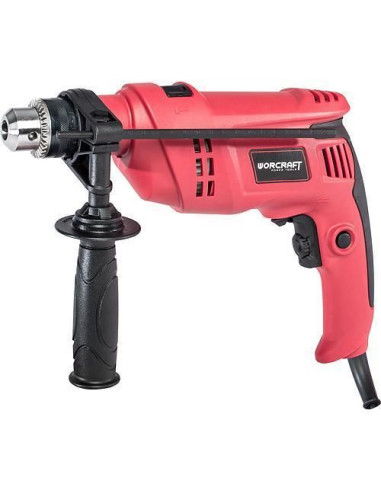 Masina de gaurit, insurubat (bormasina), cu percutie, 800 W, mandrina 13 mm, Worcraft​​​​​​​