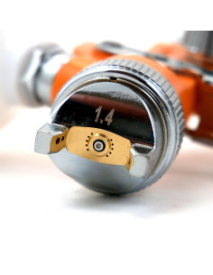 Pistol de vopsit, vas superior, plastic, pulverizator pentru compresor, 600 ml, 1.2-2 mm, Strend Pro 2