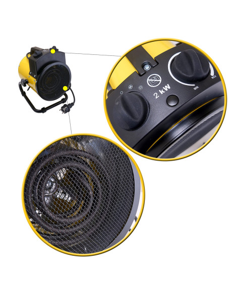 Incalzitor electric cu maner, 2000 W