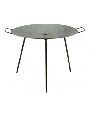 Disc pentru gratar, metalic, cu picioare si agatator, 60x32 cm, Perfect Home 