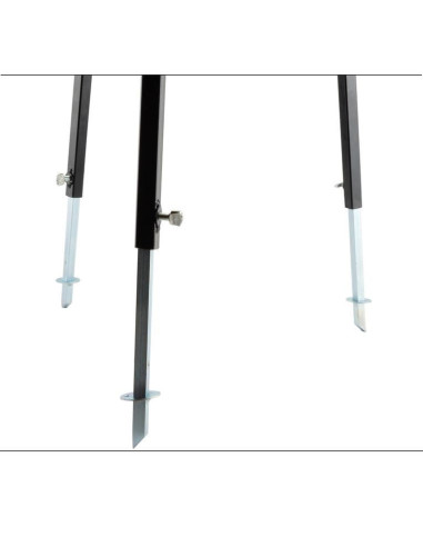 Trepied ceaun, extensibil, inaltime reglabila, cu maner, 100/180 cm, Perfect Home 