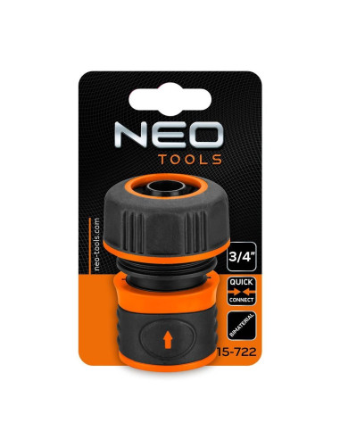 Cupla rapida, bimaterial, 3/4", NEO 