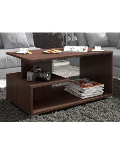 Masa de cafea, placa laminata, wenge, 90x51x45 cm 2