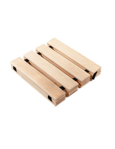 Poteca de gradina din lemn, natur, 30x600 cm 2