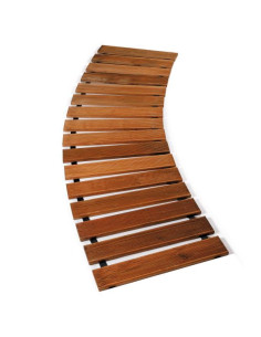 Poteca de gradina din lemn, maro, 30x200 cm
