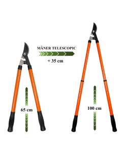 Foarfeca crengi, tip bypass, maner telescopic 65-100 cm, Strend Pro 2