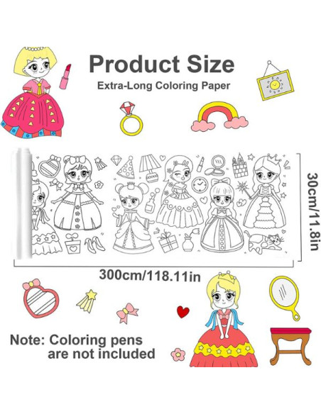 Rola hartie auto-adeziva si decupabila pentru desenat si colorat, 3m x 30 cm, Model cu printese