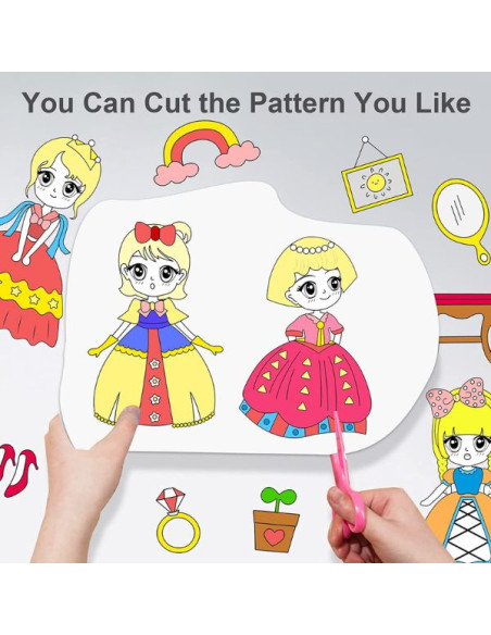 Rola hartie auto-adeziva si decupabila pentru desenat si colorat, 3m x 30 cm, Model cu printese