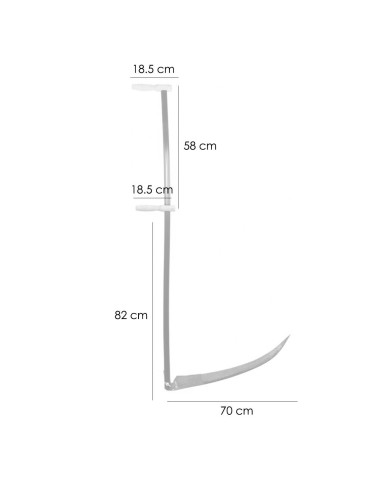 Coasa cu coada metalica, 700 mm