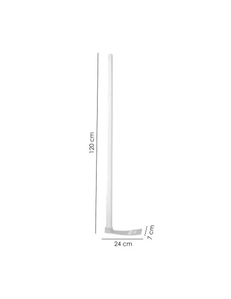 Sapa forjata munte, plata, cu coada lemn, 750 g, 24x7 cm, 120 cm 