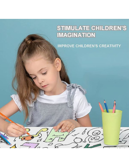 Rola hartie auto-adeziva si decupabila pentru desenat si colorat, 3m x 30 cm, Model cu printese