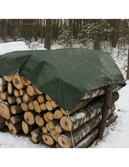 Prelata impermeabila cu inele, 5.9x9.9 m, PE, 65 g/mp, 60 mp