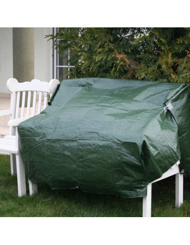 Prelata impermeabila cu inele, 5.9x9.9 m, PE, 65 g/mp, 60 mp