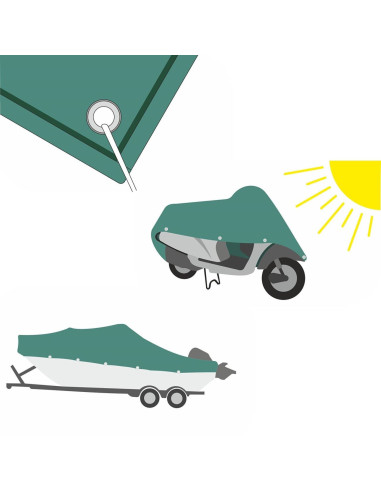 Prelata impermeabila cu inele, 5.9x9.9 m, PE, 65 g/mp, 60 mp