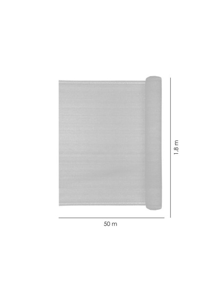 Plasa de umbrire, HDPE, 80 g/mp, grad de umbrire 80%, verde, 50x1.8 m
