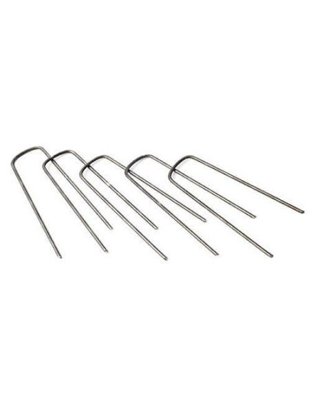 Cui tip U, fixare folii, furtune, set 10 buc, 4 mm x 15 cm