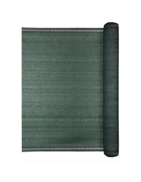 Plasa de umbrire, HDPE, 140 g/mp, grad de umbrire 85%, verde, 10x1.2 m