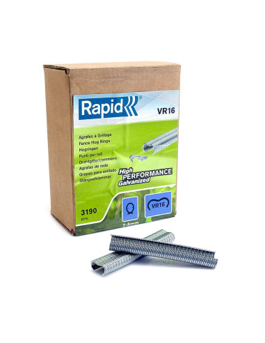 Capse sarma zincata VR16, pentru cleste Rapid, 3190 buc, 2-8 mm