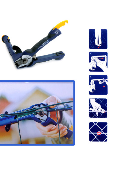 Cleste de legat gardul, cu capse, sarma si magazie, VR22, Rapid