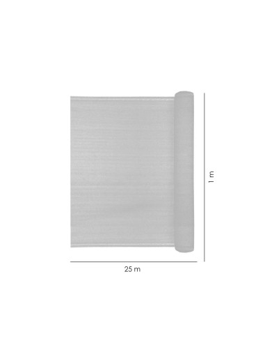 Plasa de umbrire, HDPE, 140 g/mp, grad de umbrire 85%, verde, 25x1 m