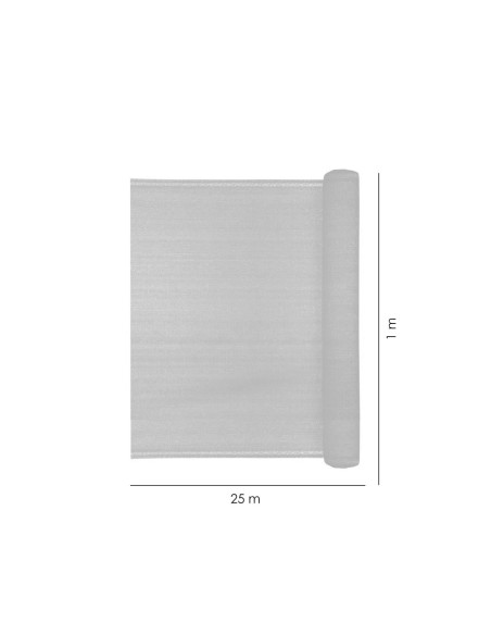 Plasa de umbrire, HDPE, 140 g/mp, grad de umbrire 85%, verde, 25x1 m