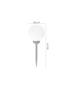 Lampa solara pentru gradina, LED, 20x55 cm, Birdun  2