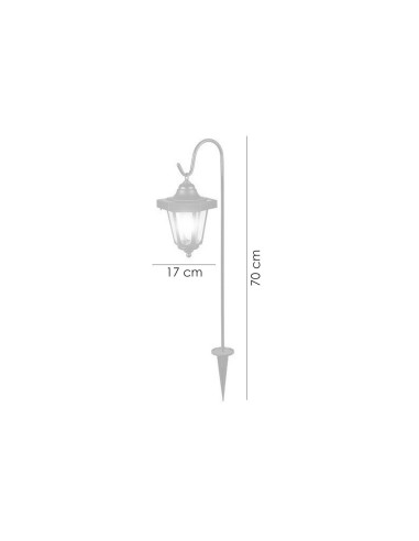 Lampa solara pentru gradina, 1 Led, 70 cm, Gomeisa