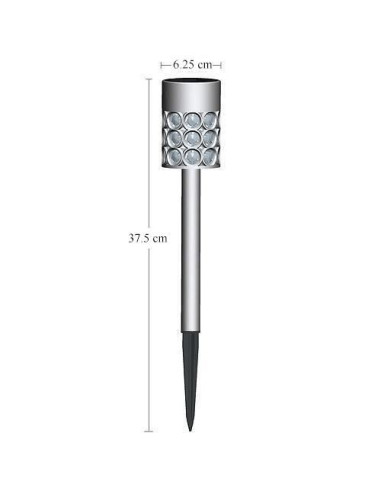 Lampa solara pentru gradina, LED, 6.2x37.5 cm, Sabik