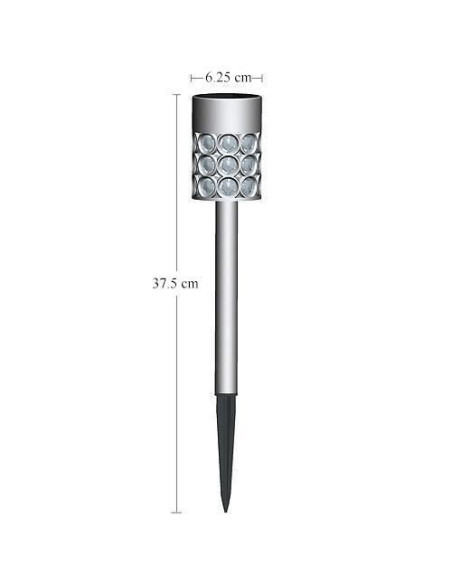 Lampa solara pentru gradina, LED, 6.2x37.5 cm, Sabik
