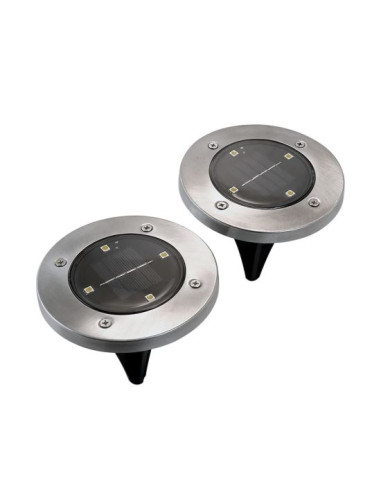 Lampa solara pentru gradina, LED, set 2 buc, 11.5x14 cm, Gruid