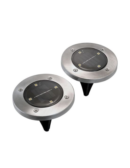 Lampa solara pentru gradina, LED, set 2 buc, 11.5x14 cm, Gruid