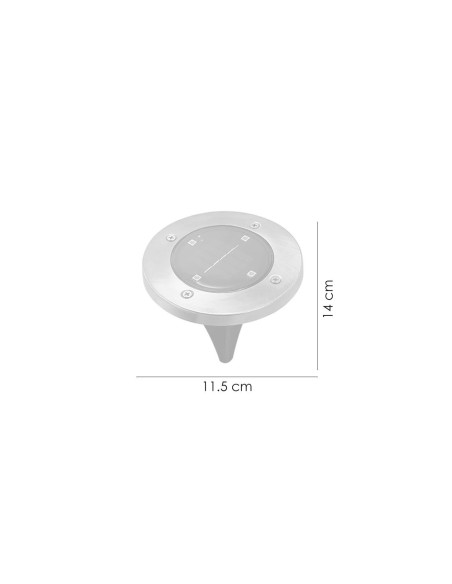 Lampa solara pentru gradina, LED, set 2 buc, 11.5x14 cm, Gruid