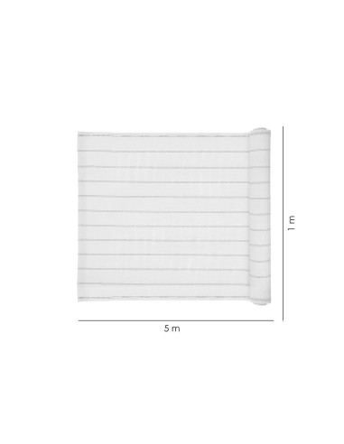Paravan pentru balcon, terasa, gard, bej, 185 g/m2, UV, 5x1 m
