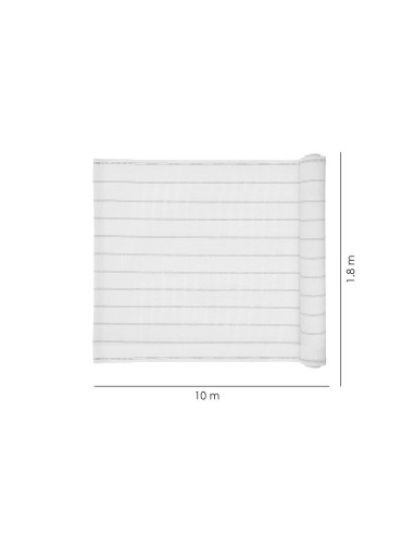 Paravan pentru balcon, terasa, gard, bej, 185 g/m2, UV, 10x1.8 m