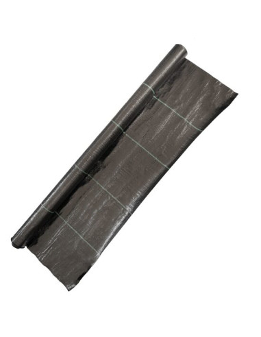 Folie antiburuieni, polipropilena, tesuta, neagra, 100 g/m2, 1x20 m
