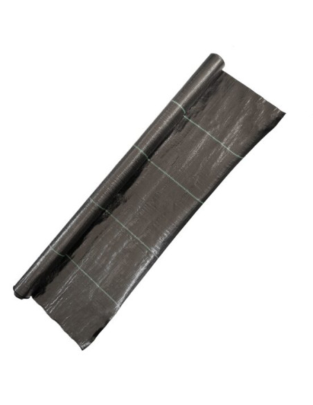 Folie antiburuieni, polipropilena, tesuta, neagra, 100 g/m2, 1x20 m