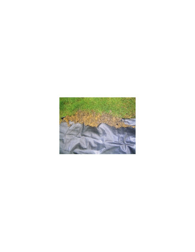 Folie antiburuieni, polipropilena, tesuta, neagra, 100 g/m2, 1x20 m