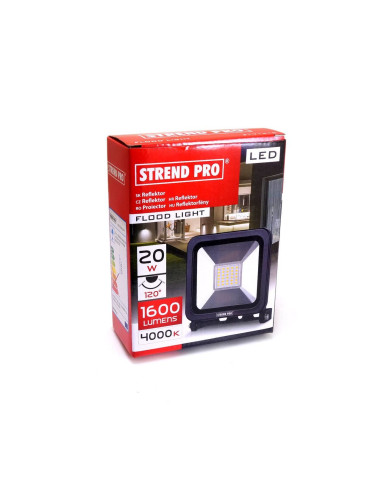 Proiector lucru, LED, 20 W, 1600 lm, IP65, Strend Pro