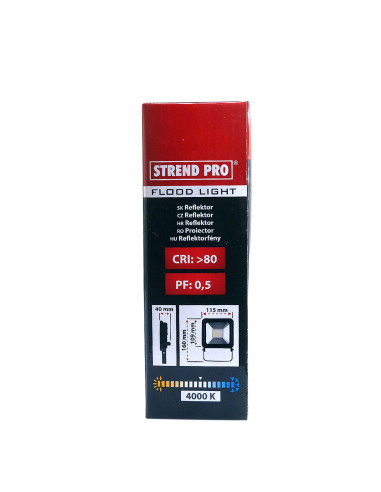 Proiector lucru, LED, 20 W, 1600 lm, IP65, Strend Pro