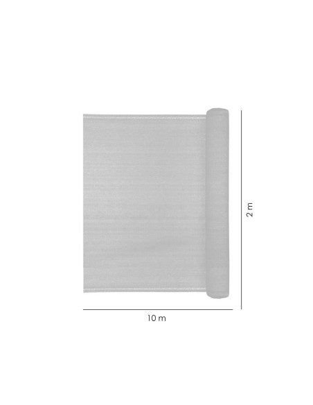 Plasa de umbrire, HDPE, 80 g/mp, grad de umbrire 80%, verde, 10x2 m