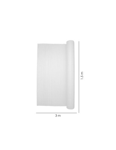 Paravan pentru balcon, terasa, gard PVC, gri, 1300 g/m2, UV, 3x1.5 m