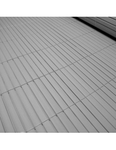 Paravan pentru balcon, terasa, gard PVC, gri, 1300 g/m2, UV, 3x2 m 2