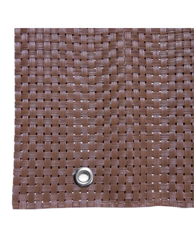 Paravan pentru balcon, terasa, gard, UV, 800 g/m2, maro, 3x0.9 m