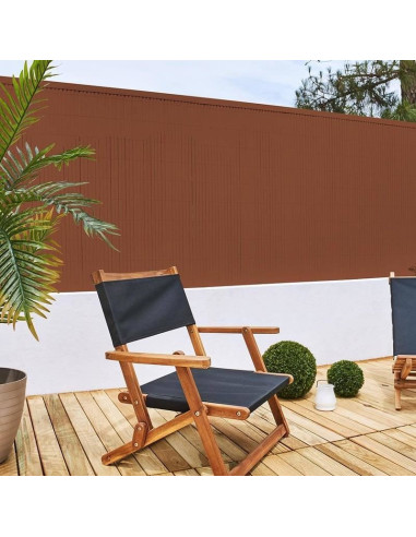 Paravan pentru balcon, terasa, gard, UV, 800 g/m2, maro, 3x0.9 m
