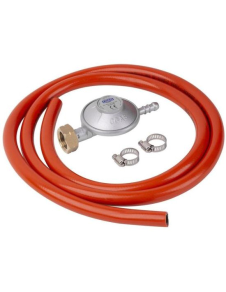 Regulator de gaz cu furtun 1.5 m, 28-30 mbar, UK8 mm, EN16129, Strend Pro