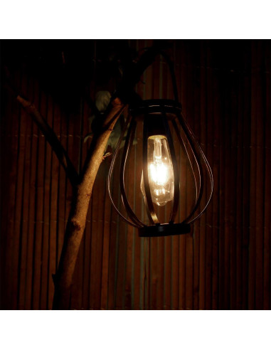 Lampa solara pentru gradina, tip felinar, LED, 18x21 cm, Hadar
